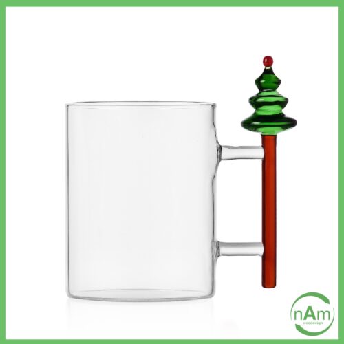 Mug o tazza in vetro borosilicato collezione WOODLAND TALES di Ichendorf