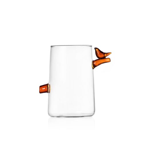 Servizio di bicchieri da bibita in vetro e motivi naturali